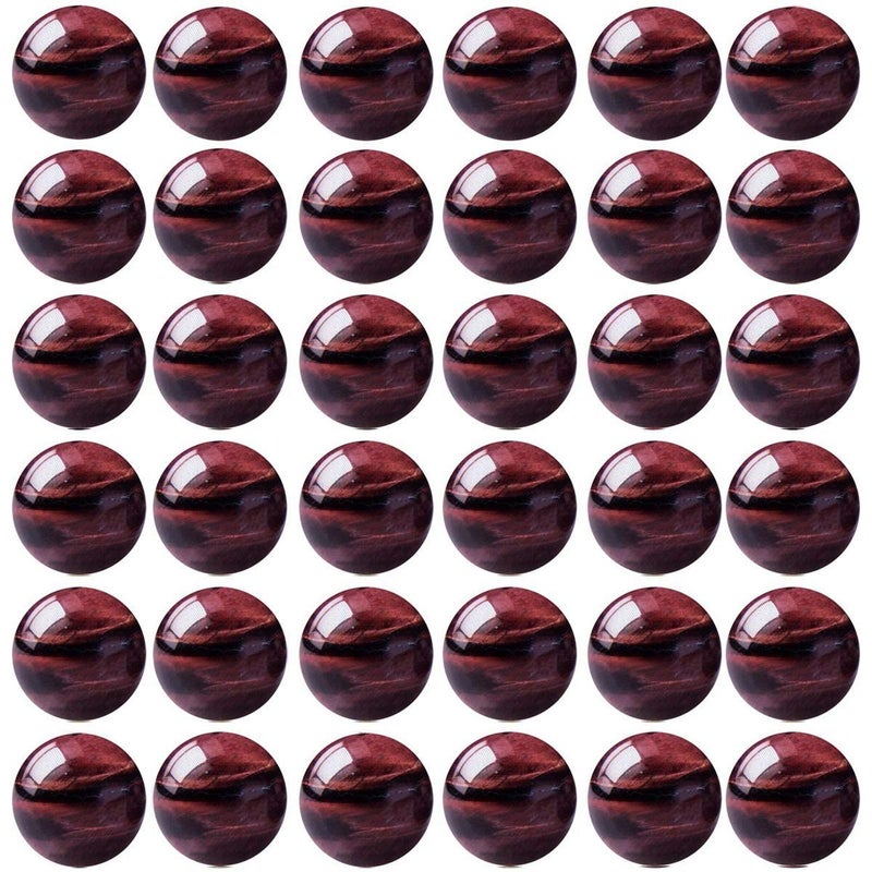 Cmidy Natural Stone Beads 100pcs 10mm Red Tiger Eye Round Genuine Real Stone Beading Loose Gemstone Hole Size 1mm DIY Charm Smooth Beads for Bracelet Necklace Earrings Jewelry Making (Red Tiger Eye,10mm) - Image 1